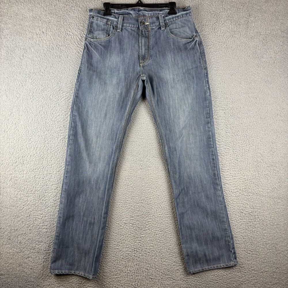 Levis 514 Jeans Men’s 34x34 Slim Straight Button Pocket Light Wash